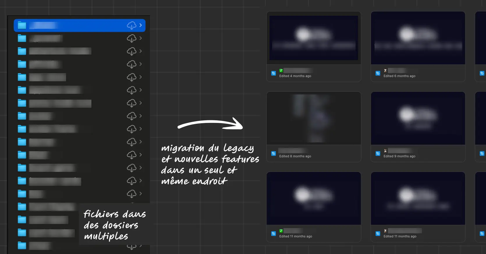 Nouvelle structure des projets design